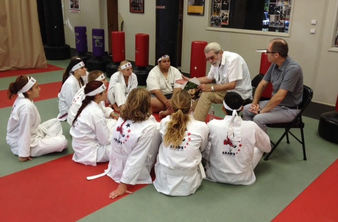 Grandmaster Azad teaching children